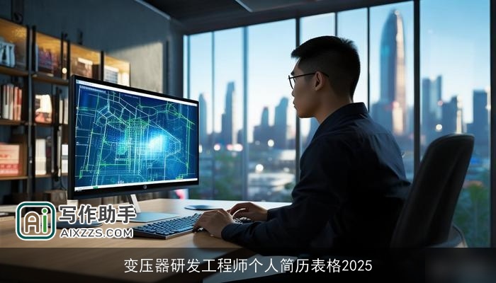 变压器研发工程师个人简历表格2025