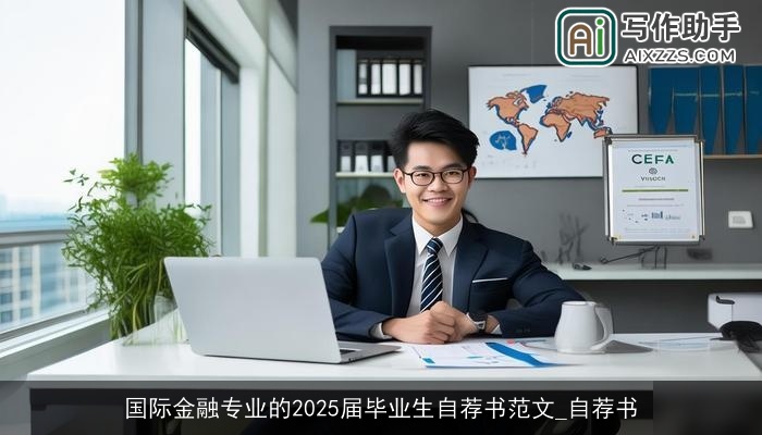 国际金融专业的2025届毕业生自荐书范文_自荐书