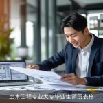 土木工程专业大专毕业生简历表格