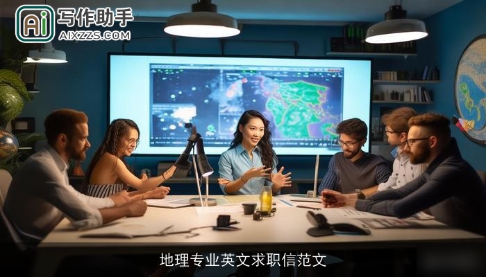 地理专业英文求职信范文