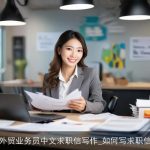 外贸业务员中文求职信写作_如何写求职信