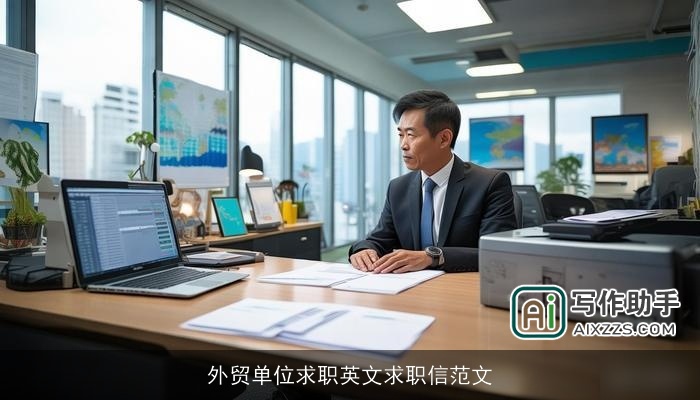 外贸单位求职英文求职信范文
