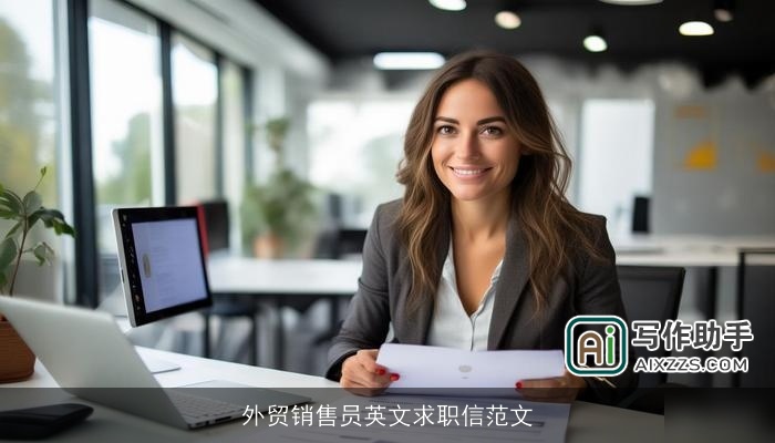 外贸销售员英文求职信范文