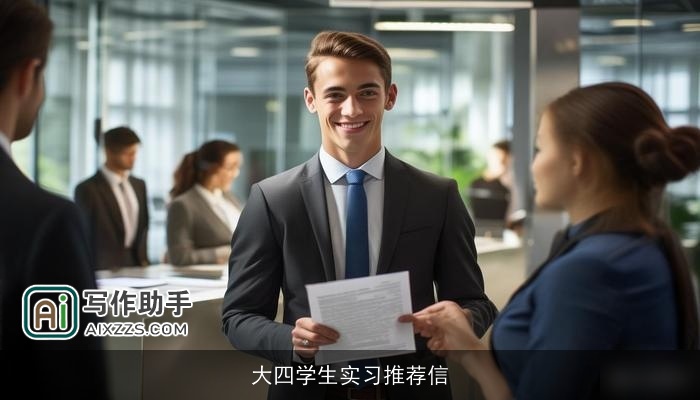 大四学生实习推荐信