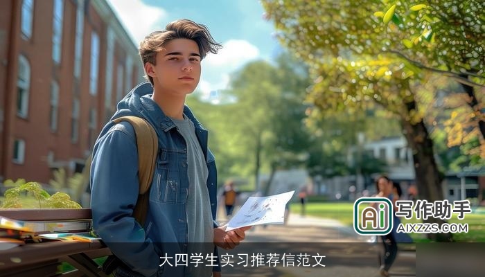 大四学生实习推荐信范文