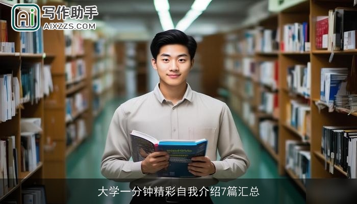 大学一分钟精彩自我介绍7篇汇总