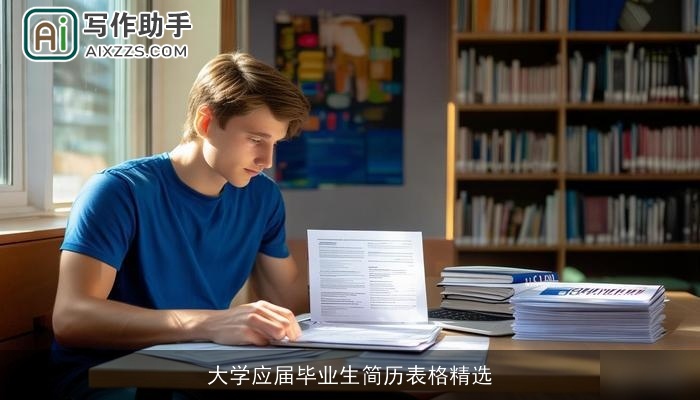 大学应届毕业生简历表格精选