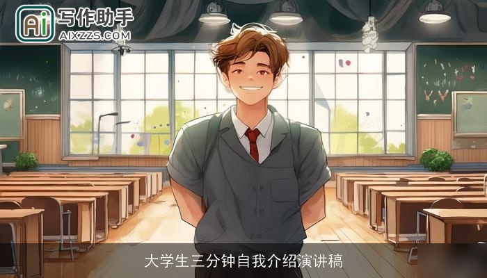 大学生三分钟自我介绍演讲稿