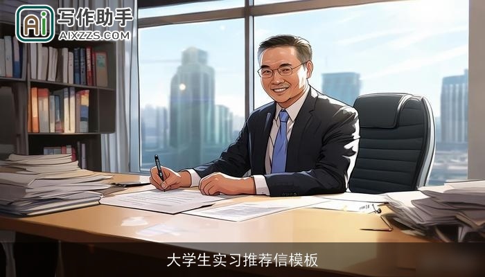 大学生实习推荐信模板