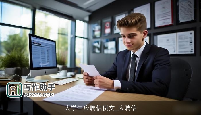 大学生应聘信例文_应聘信