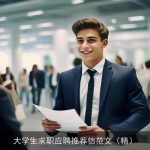 大学生求职应聘推荐信范文（精）