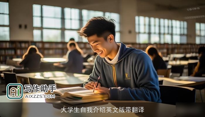 大学生自我介绍英文版带翻译