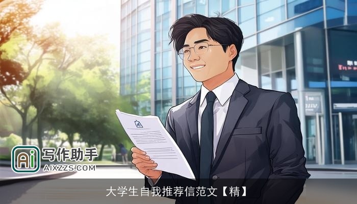 大学生自我推荐信范文【精】