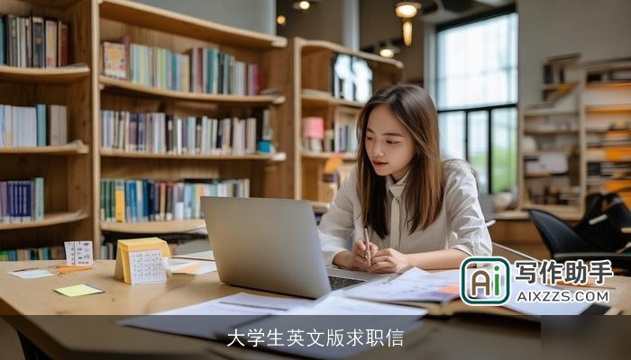 大学生英文版求职信