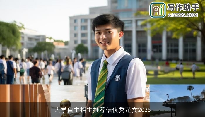 大学自主招生推荐信优秀范文2025