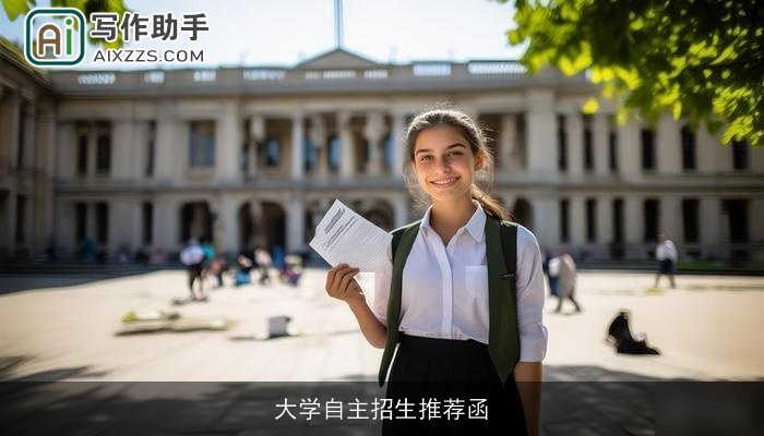 大学自主招生推荐函