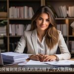 如何做到简历格式的简洁明了_个人简历格式