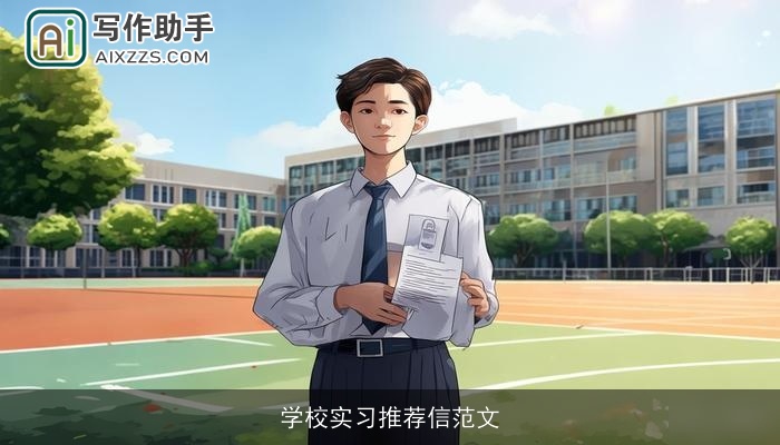学校实习推荐信范文