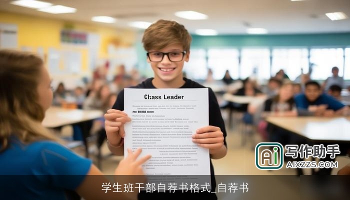 学生班干部自荐书格式_自荐书