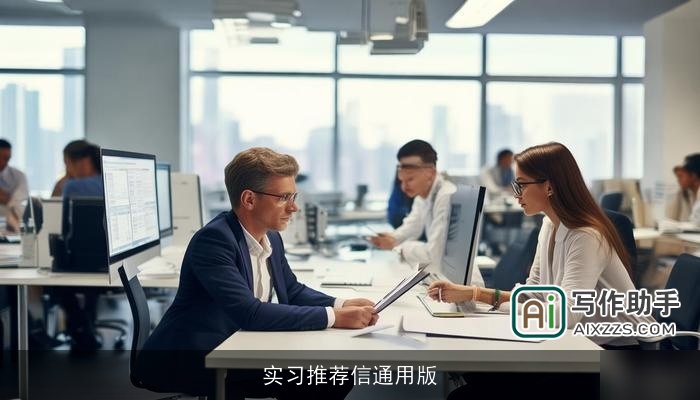 实习推荐信通用版