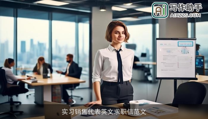 实习销售代表英文求职信范文