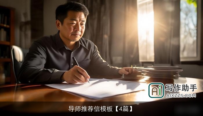 导师推荐信模板【4篇】