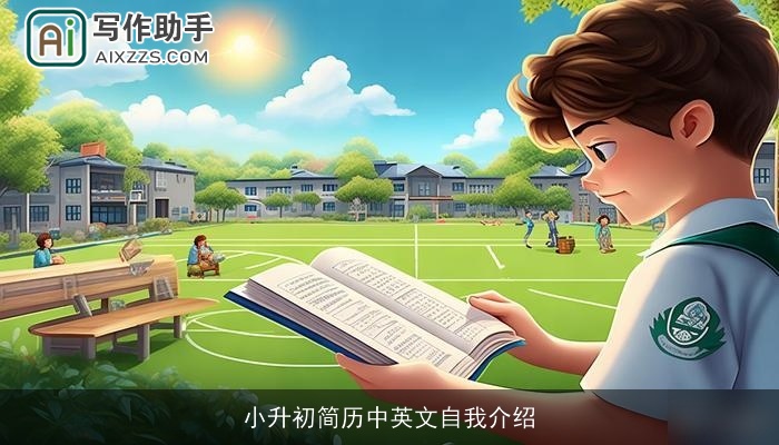 小升初简历中英文自我介绍