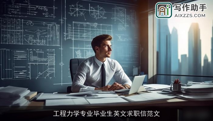 工程力学专业毕业生英文求职信范文