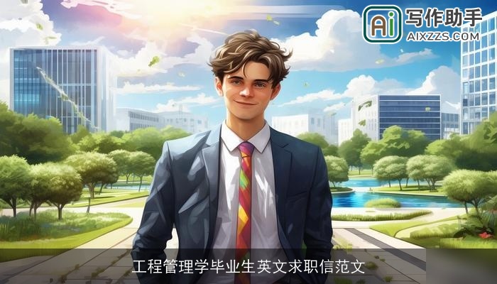 工程管理学毕业生英文求职信范文