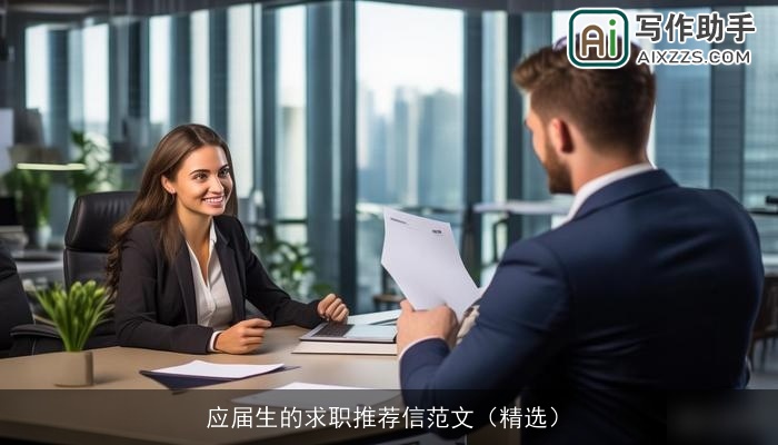 应届生的求职推荐信范文（精选）