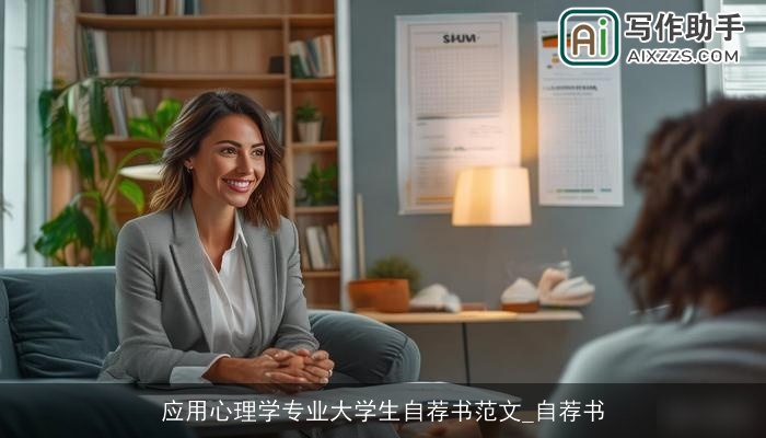 应用心理学专业大学生自荐书范文_自荐书