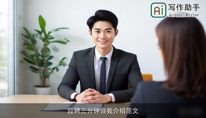 应聘三分钟自我介绍范文