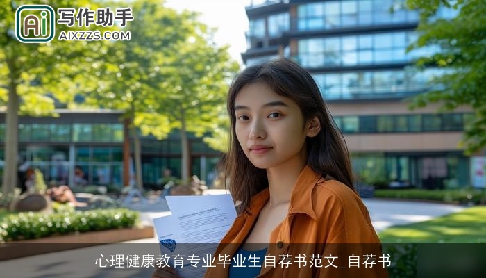 心理健康教育专业毕业生自荐书范文_自荐书