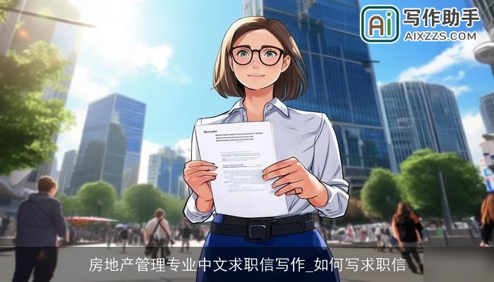 房地产管理专业中文求职信写作_如何写求职信