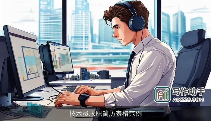 技术员求职简历表格范例