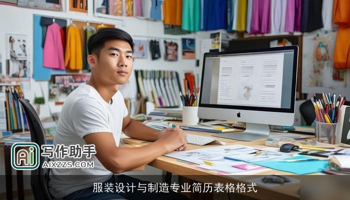 服装设计与制造专业简历表格格式