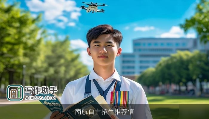 南航自主招生推荐信