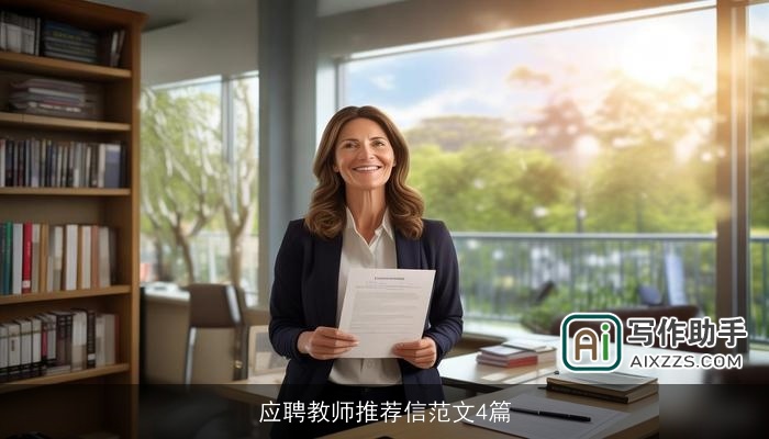 应聘教师推荐信范文4篇