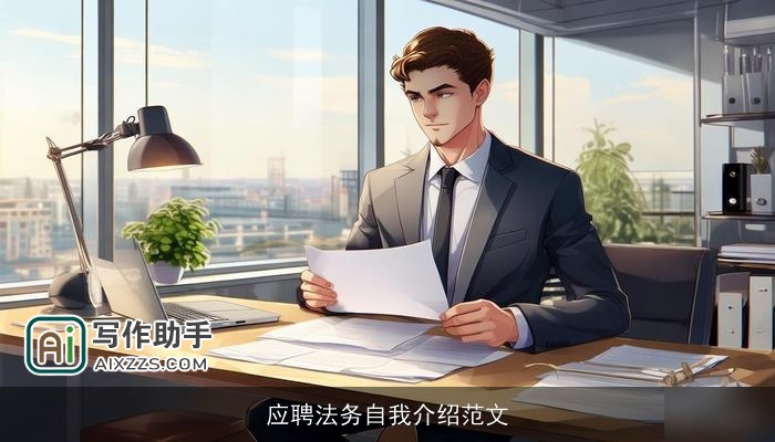 应聘法务自我介绍范文