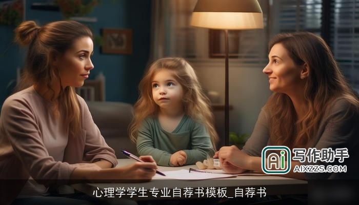 心理学学生专业自荐书模板_自荐书