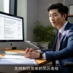 怎样制作简单的简历表格