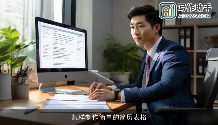 怎样制作简单的简历表格