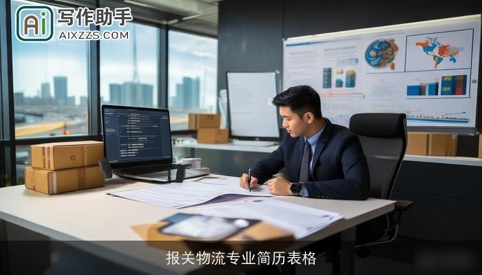 报关物流专业简历表格