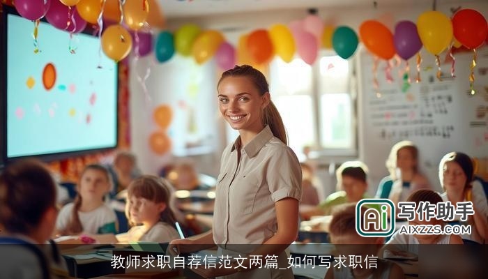 教师求职自荐信范文两篇_如何写求职信