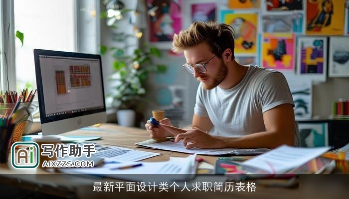 最新平面设计类个人求职简历表格