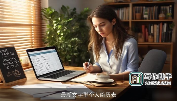最新文字型个人简历表