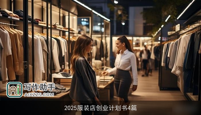 2025服装店创业计划书4篇