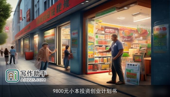 9800元小本投资创业计划书
