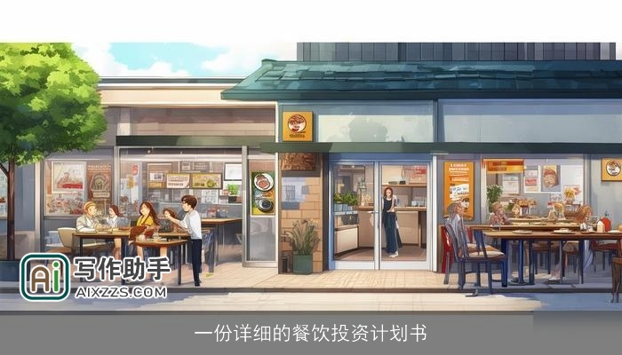 一份详细的餐饮投资计划书