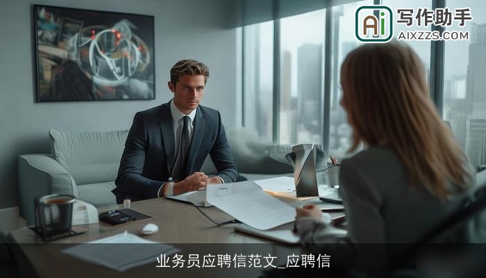 业务员应聘信范文_应聘信